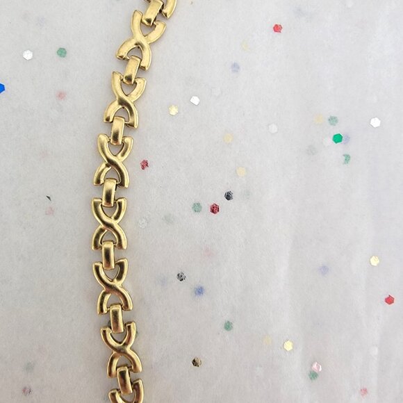 GLOWING GLASS CABOCHON GOLD TONE NECKLACE MULTICOLOR NEW - Picture 7 of 7